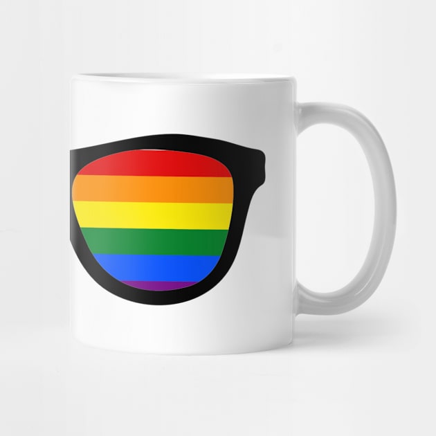 LGBT rainbow glasses by KazSells